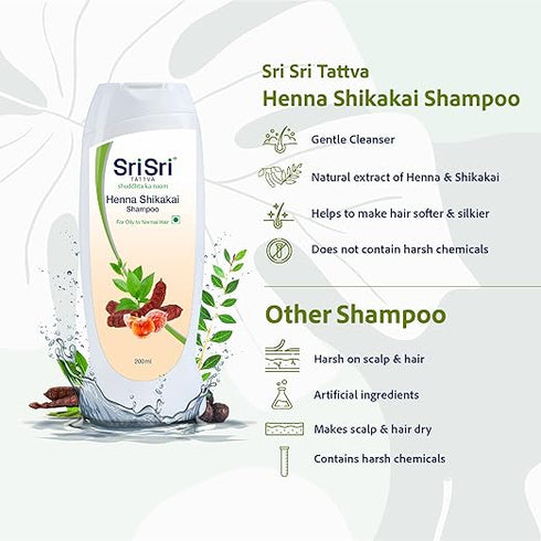 Sri Sri Tattva Henna Shikakai Shampoo 200ml